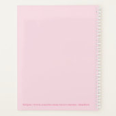 私はパステル絞り染めパターンプランナー プランナー手帳 (裏面)