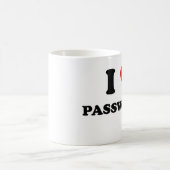 私はパスワードを愛します コーヒーマグカップ (中央)