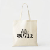 私はパズルの不おもしろい安予測できな品 トートバッグ (正面)
