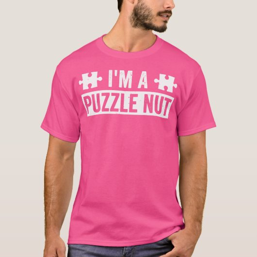 私はパズルナッツジグソーパズルおもしろい Tシャツ (正面)