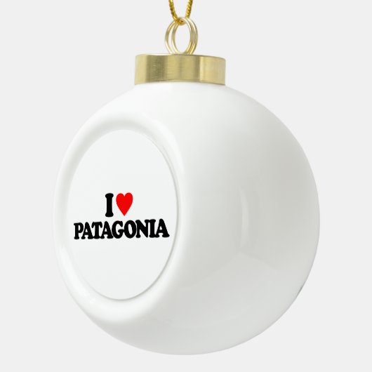 私はパタゴニアを愛します セラミックボールオーナメント (右)