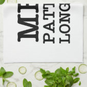 私はパタヤの長い時間を愛する キッチンタオル (折り畳み)