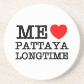 私はパタヤの長い時間を愛する コースター (正面)