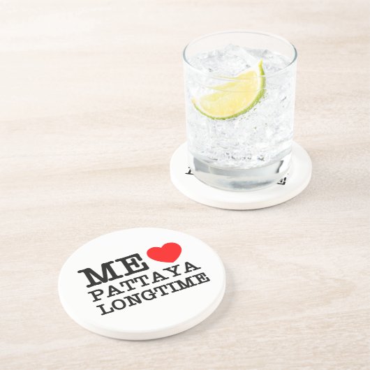 私はパタヤの長い時間を愛する コースター (側面)