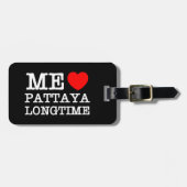 私はパタヤの長い時間を愛する ラゲッジタグ (正面横)