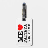 私はパタヤの長い時間を愛する ラゲッジタグ (裏面縦)