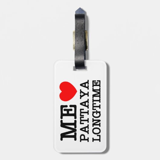 私はパタヤの長い時間を愛する ラゲッジタグ (裏面縦)