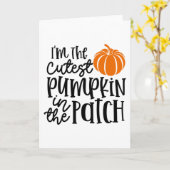 私はパッチで一番可愛いカボチャ カード (黄色い花)