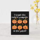 私はパッチ教えの中で最も可愛いカボチャ カード (黄色い花)