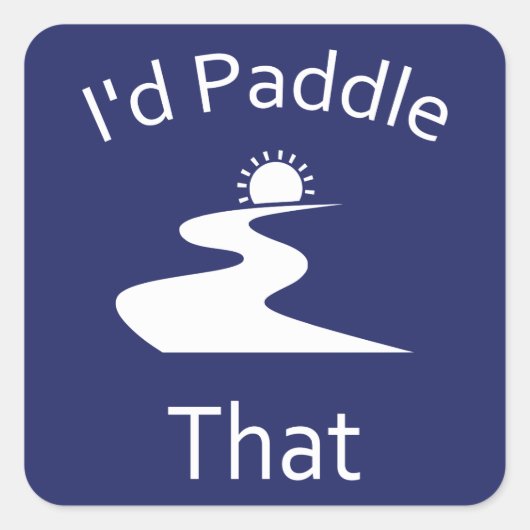 私はパドルで スクエアシール (正面)