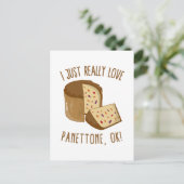 私はパネトーンが大好きよ！ ポストカード (スタンド正面)