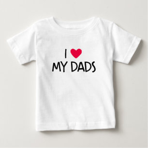 私はパパが好き。 ベビーTシャツ