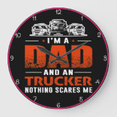 私はパパだ ラージ壁時計 (正面)