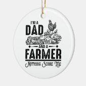 私はパパで農家 |農業 セラミックオーナメント (左)