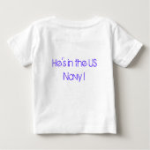 私はパパと同じになりたい… ベビーTシャツ (裏面)