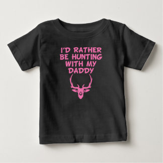 私はパパと狩りになりたい ベビーTシャツ