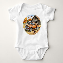 私はパパと狩り大好き，秋狩り，秋， ベビーボディスーツ