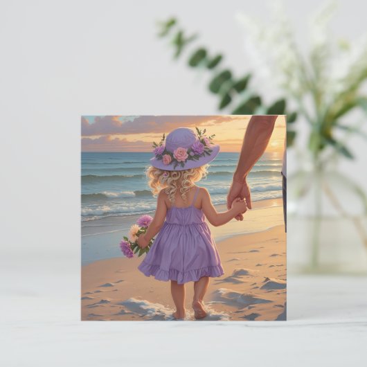 私はパパと薄紫ドレスのパパの女の子が大好き シーズンカード (スタンド正面)