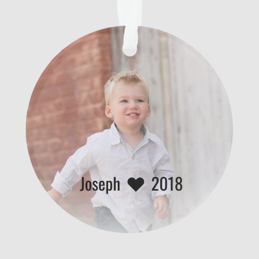 私はパパのカスタム2の味方された写真のオーナメントを愛します オーナメント (裏面)