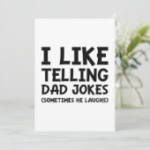 私はパパのジョークを言うのが好きだ サンキューカード (スタンド正面)