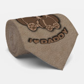 私はパパのテディベアが大好き ネクタイ (ロール)