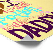 私はパパのポスターとサッカーを見る ポスター (角)