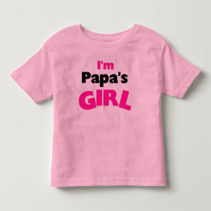 私はパパの女の子 トドラーTシャツ