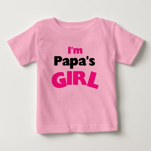 私はパパの女の子 ベビーTシャツ (正面)