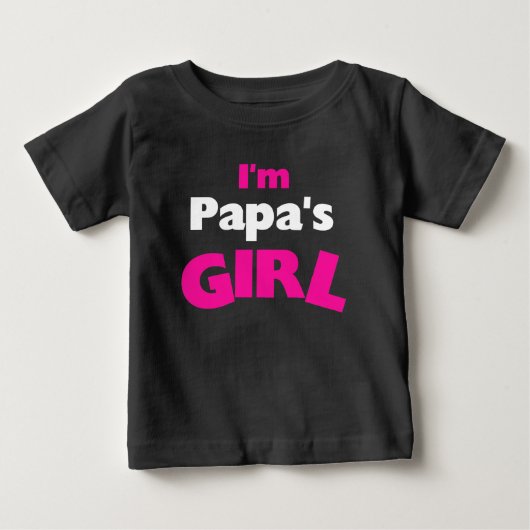 私はパパの女の子 ベビーTシャツ (正面)