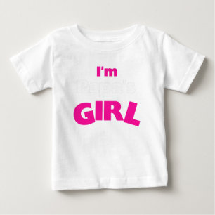 私はパパの女の子 ベビーTシャツ