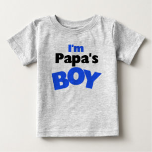 私はパパの少年 ベビーTシャツ