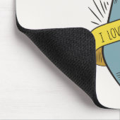 私はパパの父の日|のマウスパッド愛します マウスパッド (コーナー)