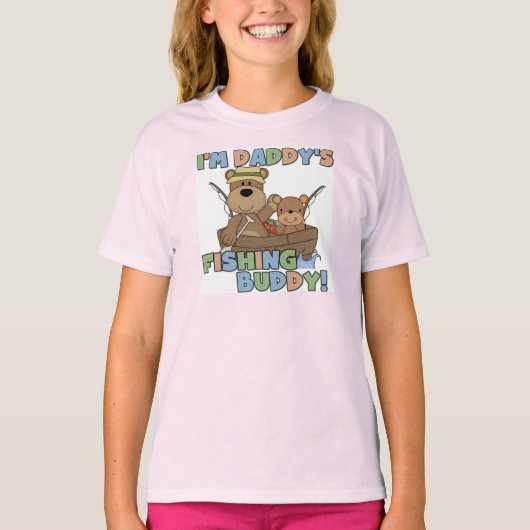 私はパパの魚釣りバディTシャツとギフト Tシャツ (正面)