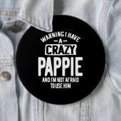 私はパパを熱狂する持つ お父さんのおじいちゃんギフト 缶バッジ (インサイチュ)