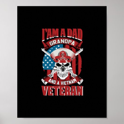 私はパパグランパでベトナム退役軍人 ポスター (正面)