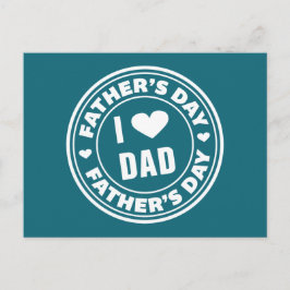 私はパパハッピーパパの日が大好き |はがき ポストカード