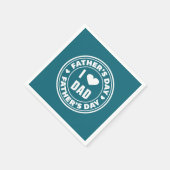 私はパパハッピーパパの日が大好き |ナプキン スタンダードカクテルナプキン (角)