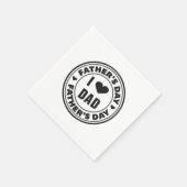 私はパパハッピーパパの日が大好き |ナプキン スタンダードカクテルナプキン (角)