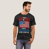 私はパパパパと退役軍人何も私アメリ怖い Tシャツ (正面フル)