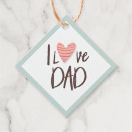 私はパパ大好き – 父の日 – ハート フェイバータグ