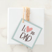私はパパ大好き – 父の日 – ハート フェイバータグ (インサイチュ)