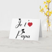 私はパパ愛します カード (黄色い花)