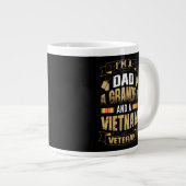 私はパパ、おじいちゃん、ベトナム退役軍人 ジャンボコーヒーマグカップ (正面右)