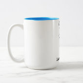 「私はパパ」のマグカップと子供の名前。 ツートーンマグカップ (左)