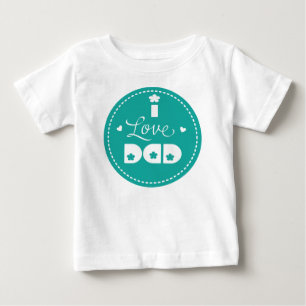 私はパパ ベビーTシャツ