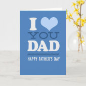 私はパパ-幸せな父の日カード愛します カード (黄色い花)