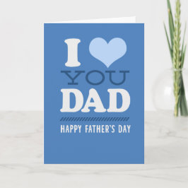私はパパ-幸せな父の日カード愛します カード