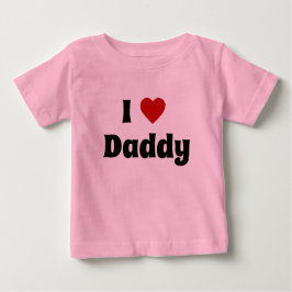 私はパパTシャツが大好き ベビーTシャツ