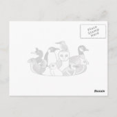 私はパフィンが大好き ポストカード (裏面)