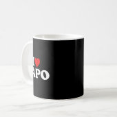 私はパポが大好き コーヒーマグカップ (正面左)